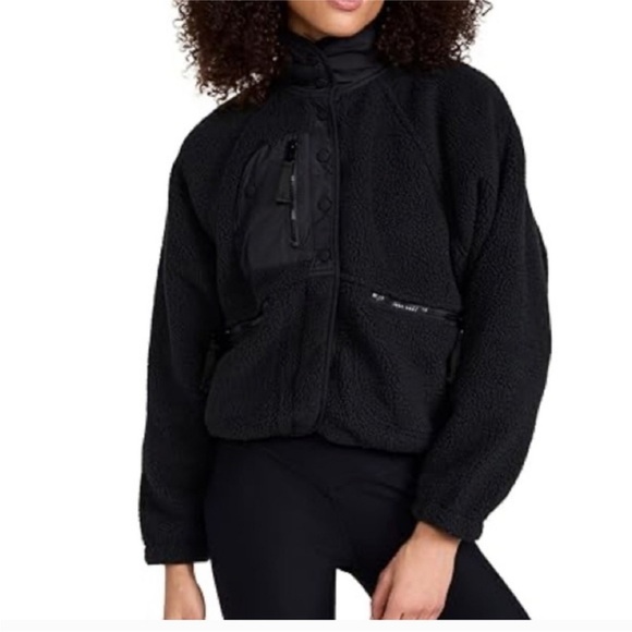 FP Movement by Free People Black - hit the slopes fleece jacket - Picture 3 of 4